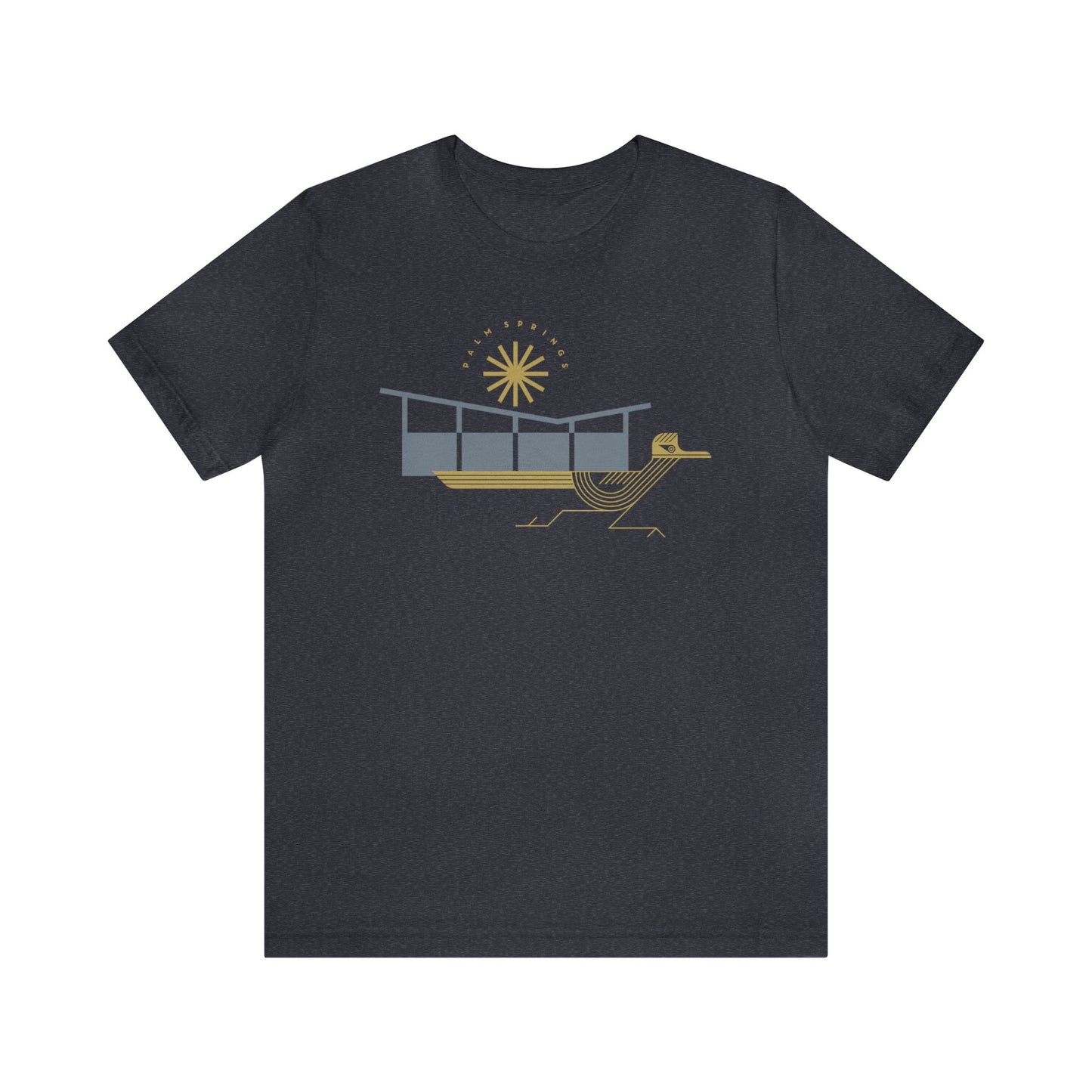 Palm Springs Mid-Century Modern Roadrunner Unisex Jersey Short Sleeve Tee