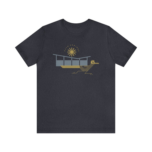 Palm Springs Mid-Century Modern Roadrunner Unisex Jersey Short Sleeve Tee