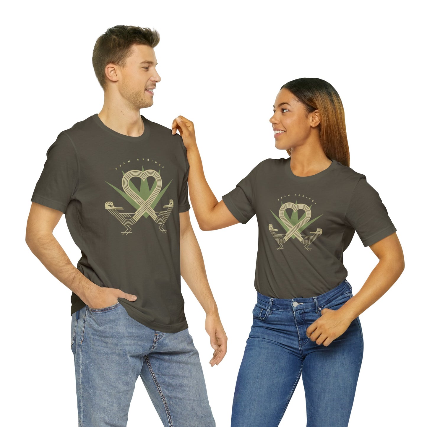 Palm Springs Roadrunner Love Unisex Jersey Short Sleeve Tee