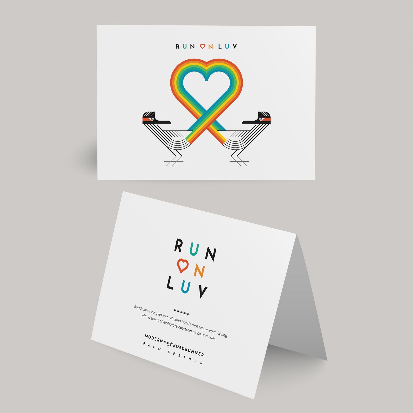 Run on Luv Greeting Card