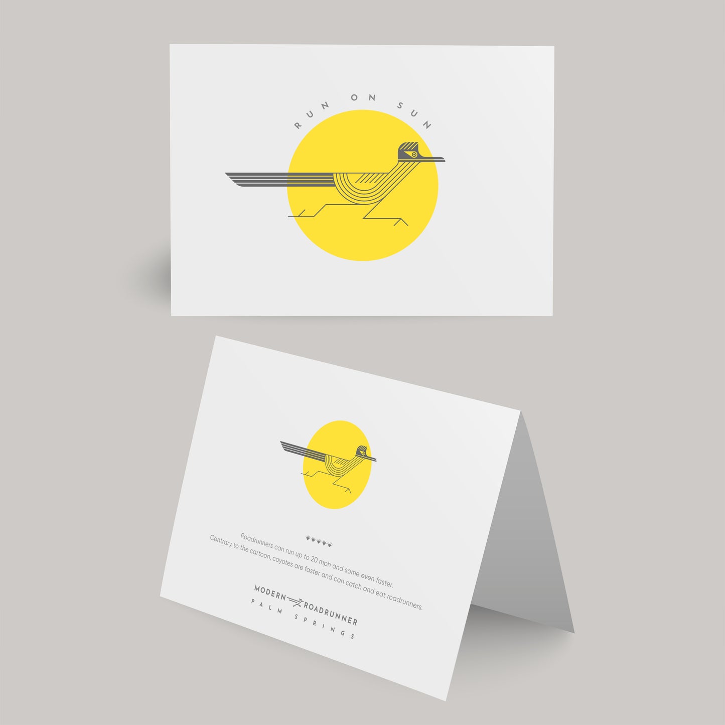 Run On Sun Greeting Card